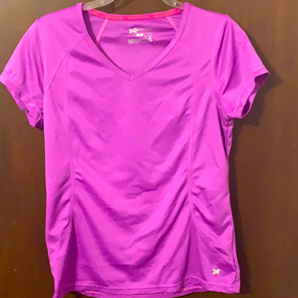 A bundle of 3 exercise shirts, Green, Pink, Purple